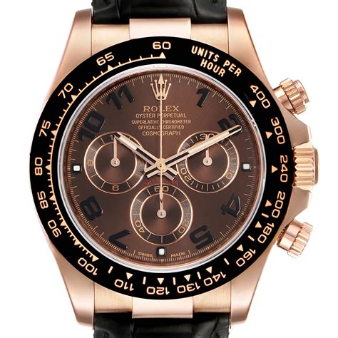 rolex daytona or rose homme